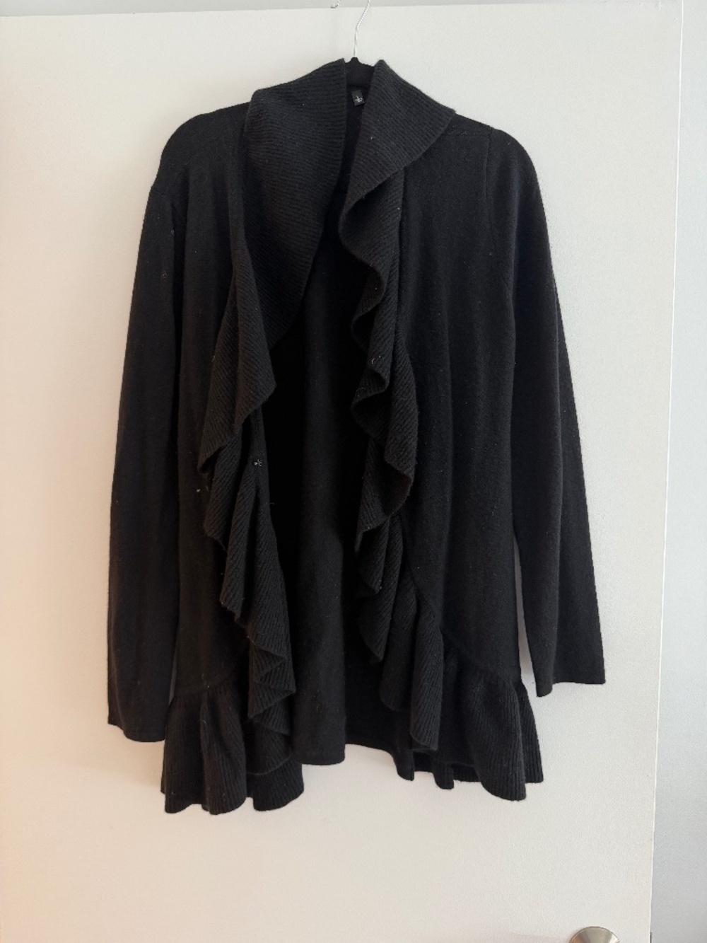 Black cashmere cardigan